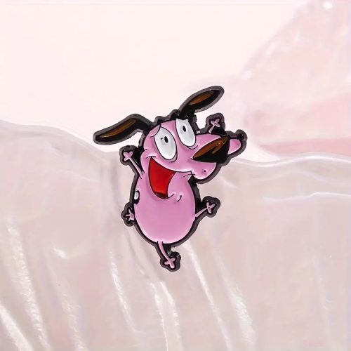 Bátor a gyáva kutya kitűző