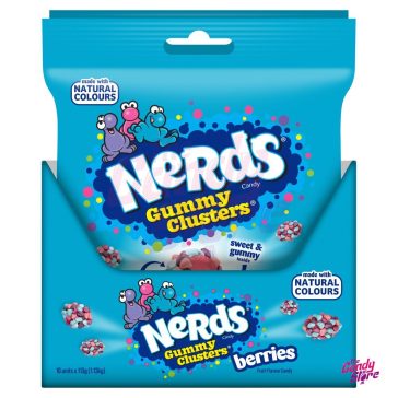   Nerds Clusters Berry gyümölcsízű, cukormázas, rágós cukorka 113 g