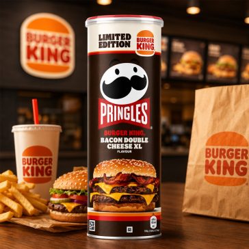   Pringles Burger King Bacon Double Cheese XL limitált kiadás 165 g 