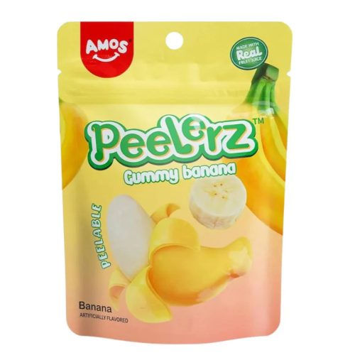 AMOS Peelerz hámozható gumicukor Banános 65g