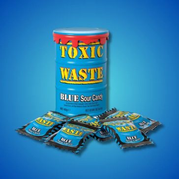 Toxic waste kék dobozos savanyú keménycukorák 42g