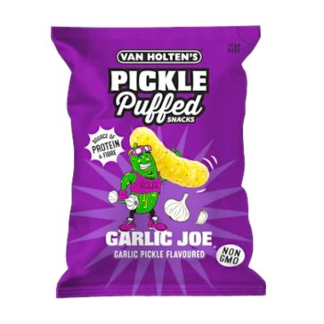   Van holtens Garlic Joe Extrudált vöröslencse rudak savanyú uborka és fokhagyma ízesítéssel - 90 g 