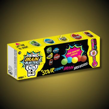   Brain Blasterz Brain Breakerz savanyú gyümölcsös cukorkák 45g