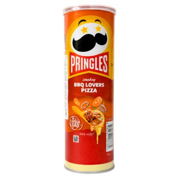 Pringles KOREA BBQ-pizza ízesítésű burgonyachips 102 g