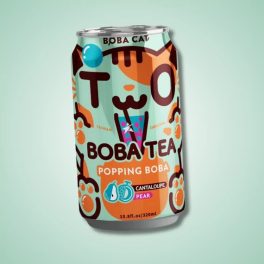    Boba Cat Bubble sárgadinnye és körte ízesítésű buborék tea 315ml 