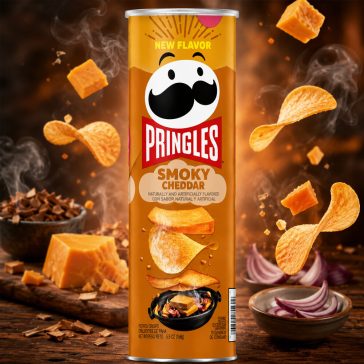   Pringles füstös cheddar sajtos chips 158 g – Pringles Smoky Cheddar