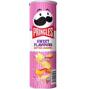   Pringles KOREA , édes vajas-karamellás ízesítésű burgonyachips 110 g