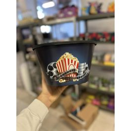 Popcornos vödör nagy, műanyag