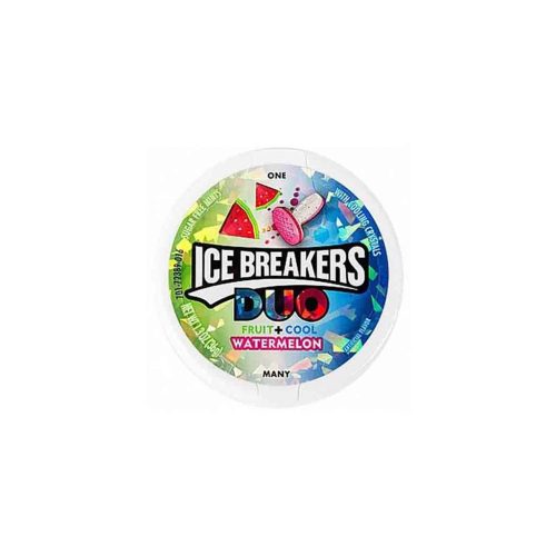 Ice Breakers Duo Watermelon | Eper ízű Mentolos Cukorka 37g