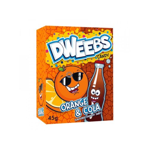 Dweebs Cola és Narancs ízű cukorka 45g 