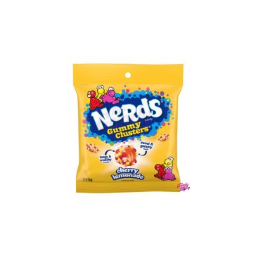   Nerds Gummy Cluster cukormázas, rágós cukorka cseresznyés limonádé ízben, 113 g