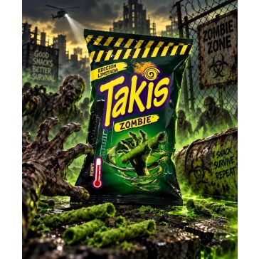   Takis Zombie habanero, uborka és lime ízű csípős tortilla chips 100g