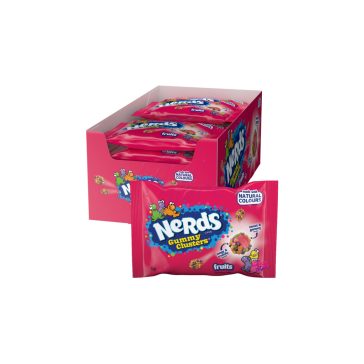   Nerds Clusters Fruits gyümölcsízű, cukormázas, rágós cukorka 45 g