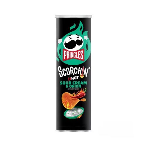  Pringles Scorchin Sour Cream and Onion hagymás tejfölös chips 158g
