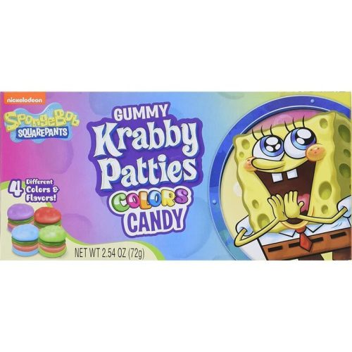 Spongyabob Kockanadrág - Krabby Patties - Gumicukor 72g.