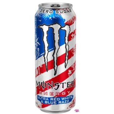   Monster LIMITÁLT Ultra Red White & Blue Razz energiaital bogyós gyümölcs ízzel 473 ml USA