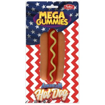 Mega Gummies Óriás Gumicukor American Hot Dog 120g