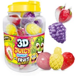 Johny bee vegyes gyümölcsök 3d juicy gummy 18g, 1db