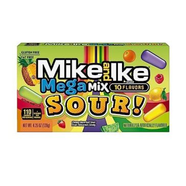 Mike and Ike Mega Mix Sour 10Féle íz 120g 
