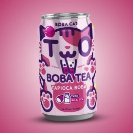  Boba Cat Bubble Tea Taro buborék tea 315ml 