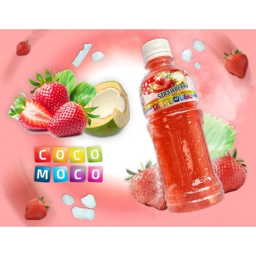  Coco Moco Strawberry eper ízű ital kókusz zselével 350ml 
