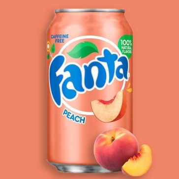 Fanta Peach USA barack ízű szénsavas üdítőital 355ml
