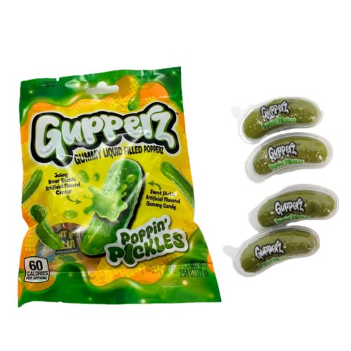 Gupperz Poppin' Pickles uborkás gumicukor 1db