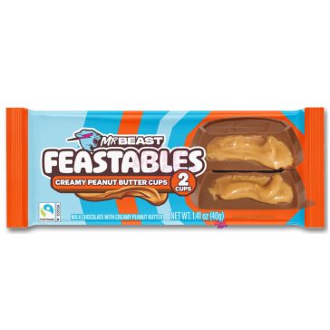   Feastables MrBeast tejcsokoládé-kosárka mogyoróvajas töltelékkel, 40 g
