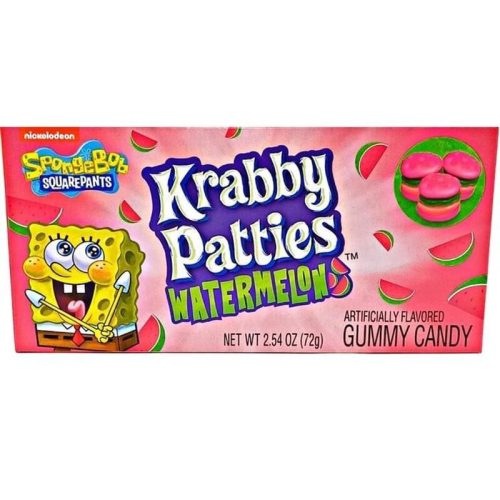  Spongebob Squarepants - Krabby Patties - Görögdinnye ízű gumicukor 72g