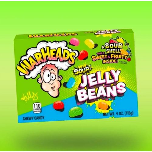 Warheads Jelly Beans Savanyú Gumicukor