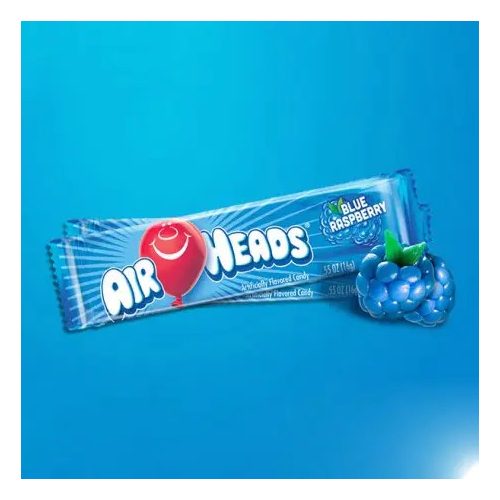Airheads Blue Rasberry Kékmálnás Olvadós Cukorka
